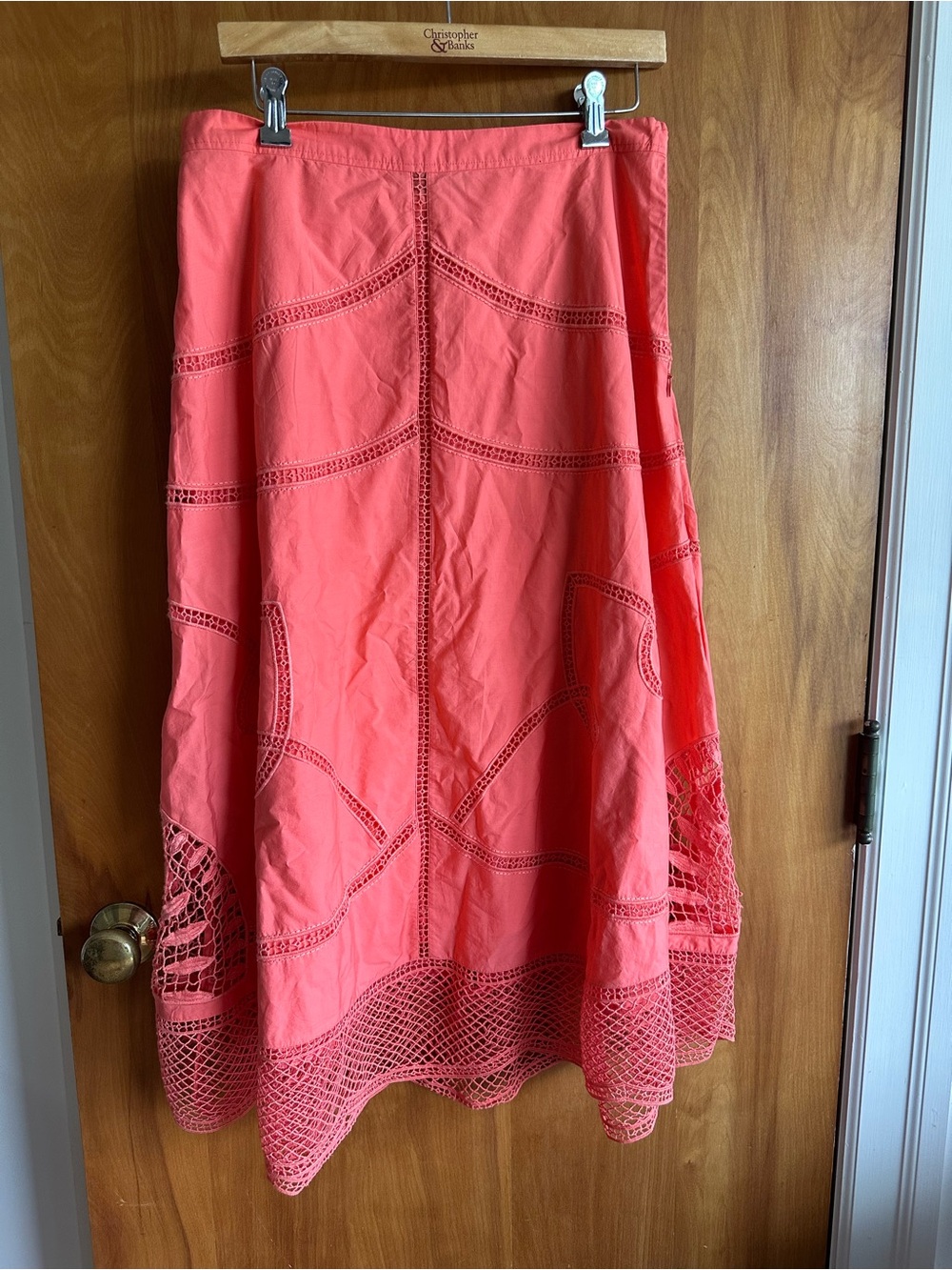 Vineyard Vines Coral A line maxi skirt